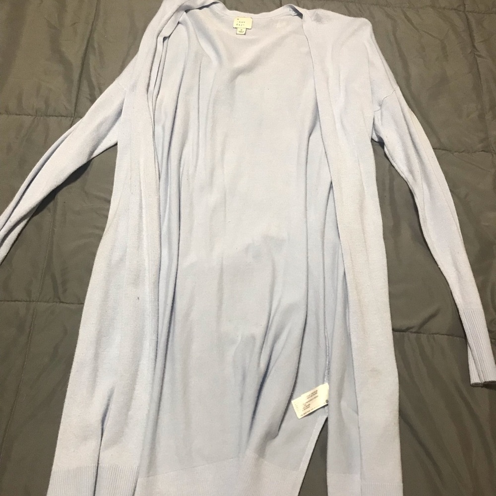 Baby blue cardigan